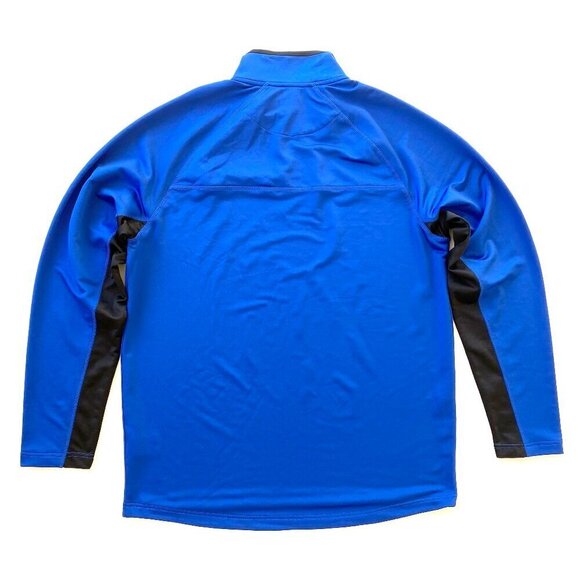 FILA Mens Athletic 1/4 Zip Polo Shirt Size L Long Sleeve Mock Neck Run Tennis - Picture 2 of 7